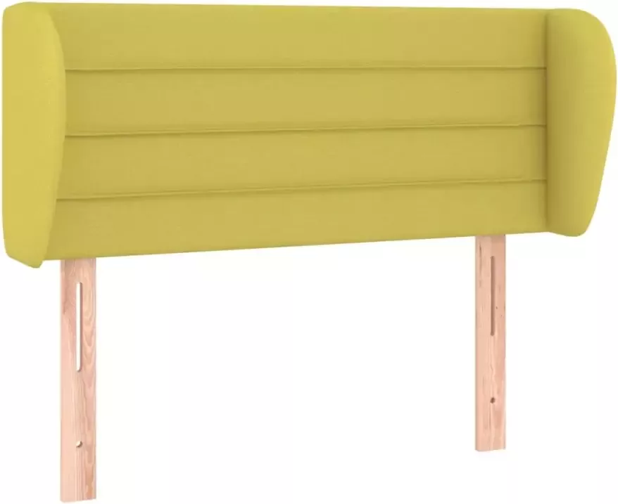 VIDAXL Hoofdbord met randen 83x23x78 88 cm stof groen - Foto 8