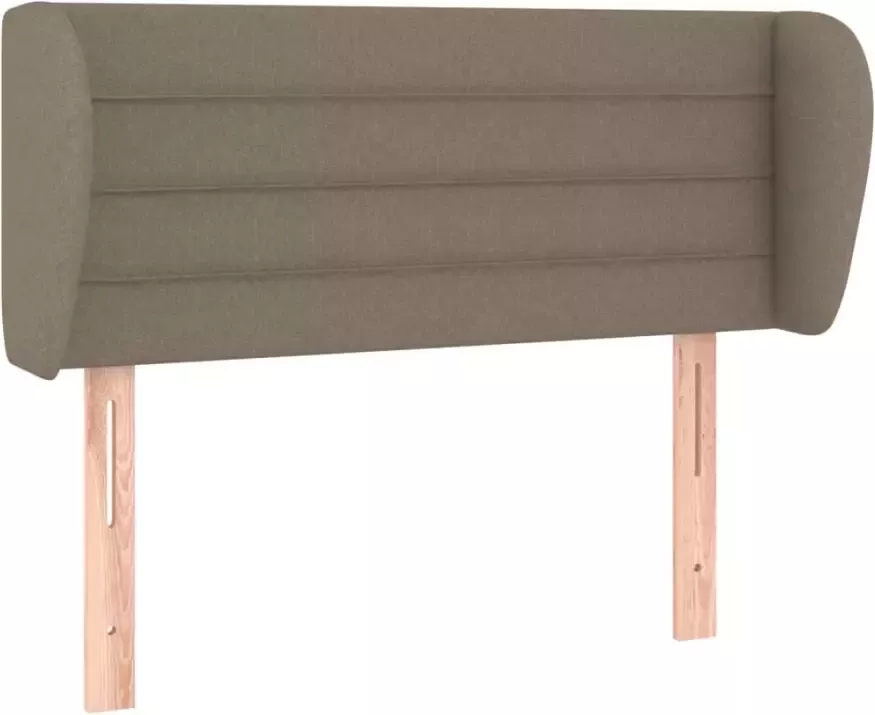 VIDAXL Hoofdbord met randen 83x23x78 88 cm stof taupe - Foto 4