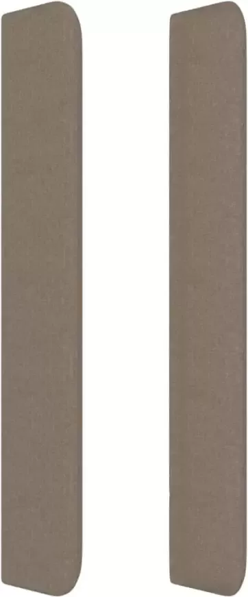 VIDAXL Hoofdbord met randen 93x16x118 128 cm stof taupe - Foto 5