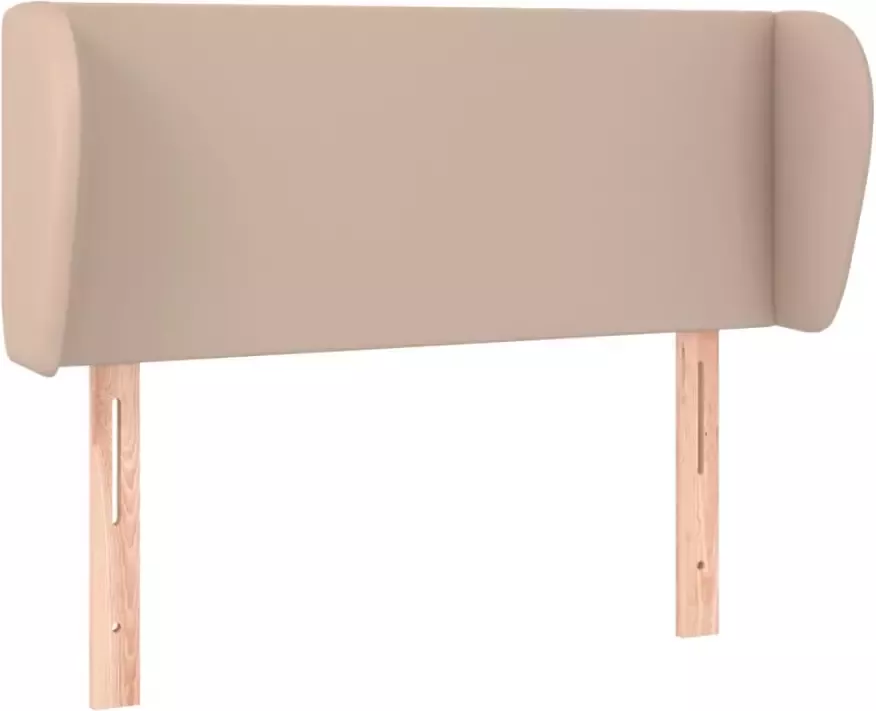 VIDAXL Hoofdbord met randen 93x23x78 88 cm kunstleer cappuccinokleur - Foto 4