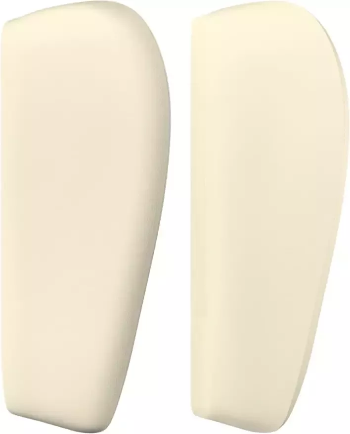 VidaXL Hoofdbord met randen 93x23x78 88 cm kunstleer crÃ¨mekleurig - Foto 3