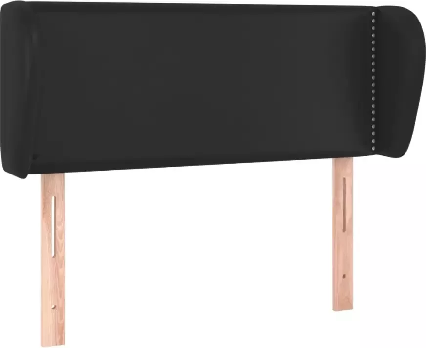 VIDAXL Hoofdbord met randen 93x23x78 88 cm kunstleer zwart - Foto 5