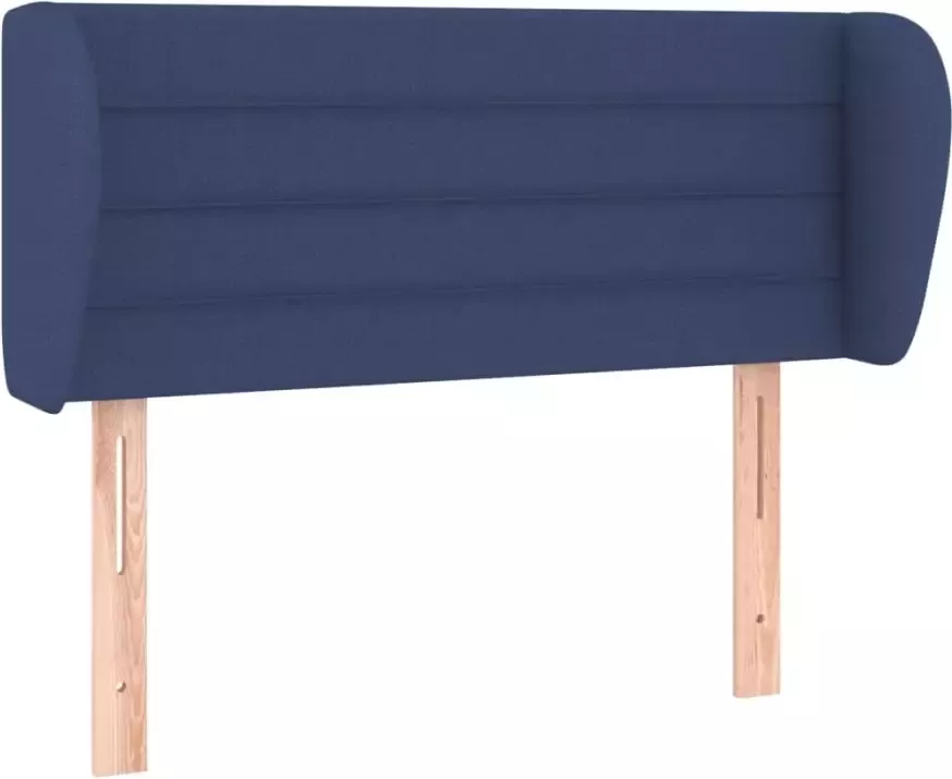 VIDAXL Hoofdbord met randen 93x23x78 88 cm stof blauw - Foto 3