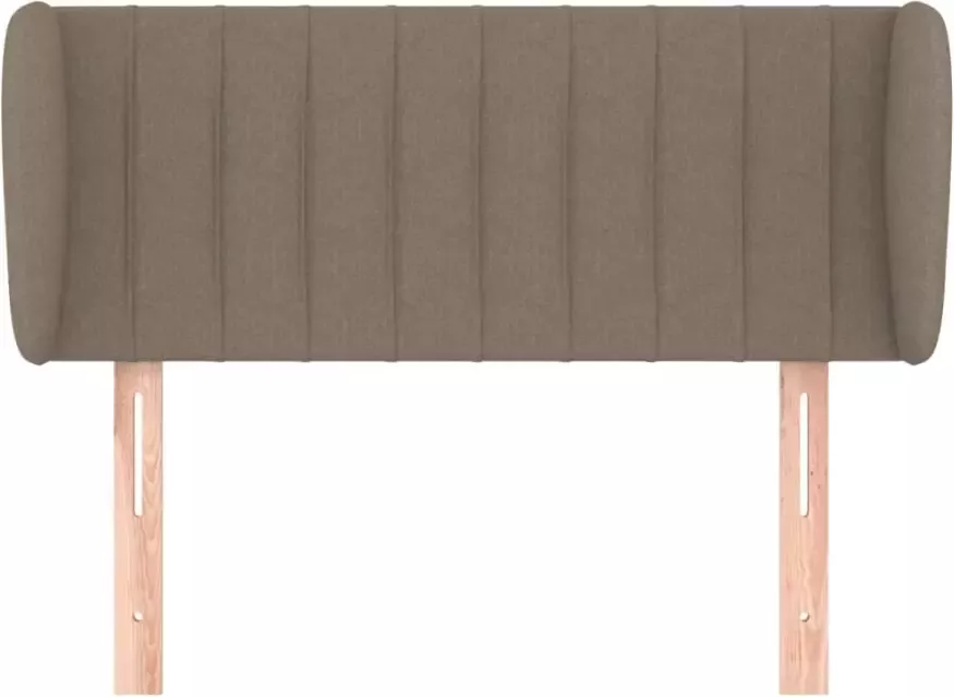 VIDAXL Hoofdbord met randen 93x23x78 88 cm stof taupe - Foto 4