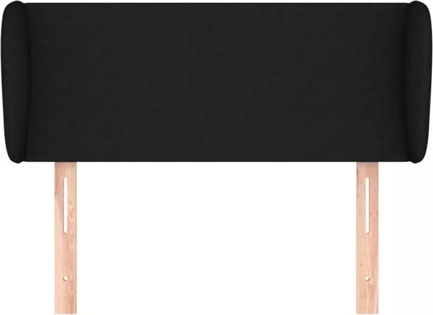 VidaXL Hoofdbord met randen 93x23x78 88 cm stof zwart - Foto 6