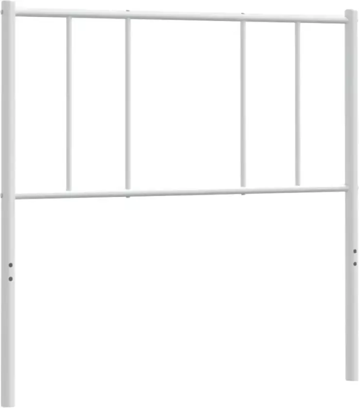 VIDAXL Hoofdbord metaal wit 80 cm - Foto 4