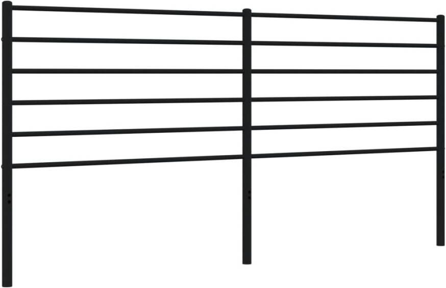 VIDAXL Hoofdbord metaal zwart 200 cm - Foto 4