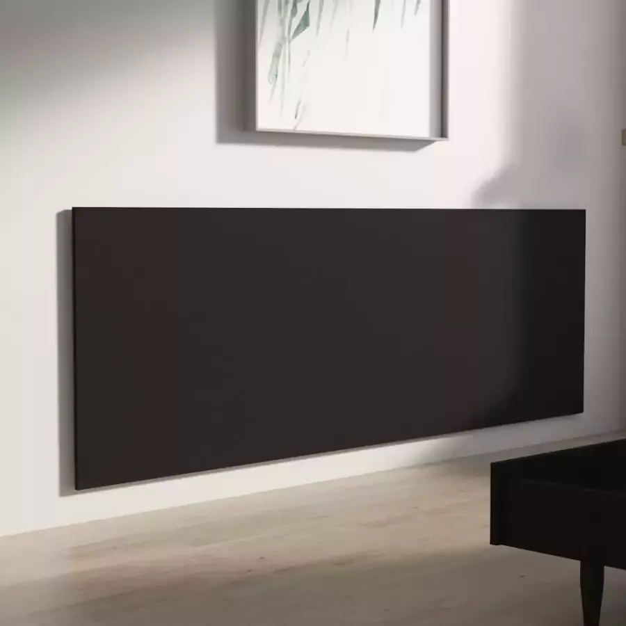 VIDAXL Hoofdbord wandmodel 240x1 5x80 cm bewerkt hout zwart - Foto 2