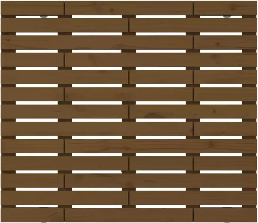VIDAXL Hoofdbord wandmontage 141x3x91 5 cm grenenhout honingbruin - Foto 3
