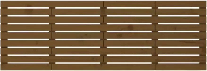 VIDAXL Hoofdbord wandmontage 186x3x63 cm grenenhout honingbruin - Foto 3