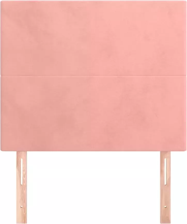 VIDAXL Hoofdborden 2 st 100x5x78 88 cm fluweel roze - Foto 12