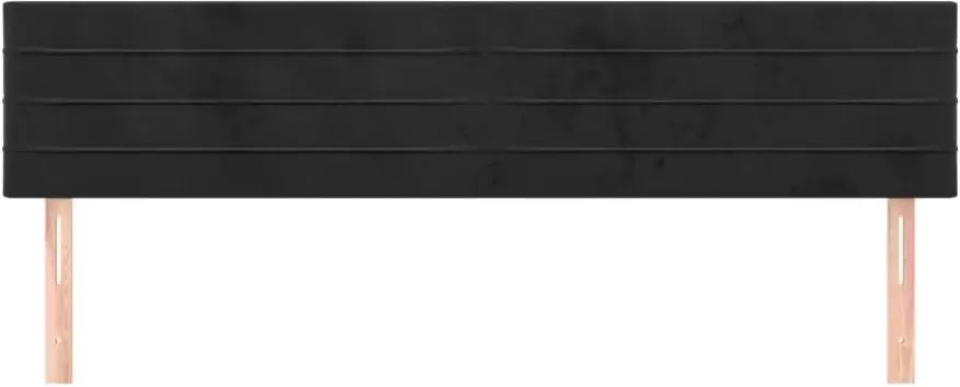 VIDAXL Hoofdborden 2 st 100x5x78 88 cm fluweel zwart - Foto 5
