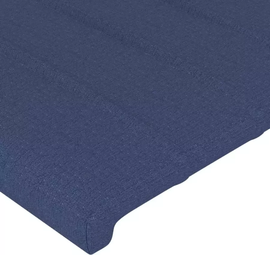 VIDAXL Hoofdborden 2 st 100x5x78 88 cm stof blauw - Foto 4