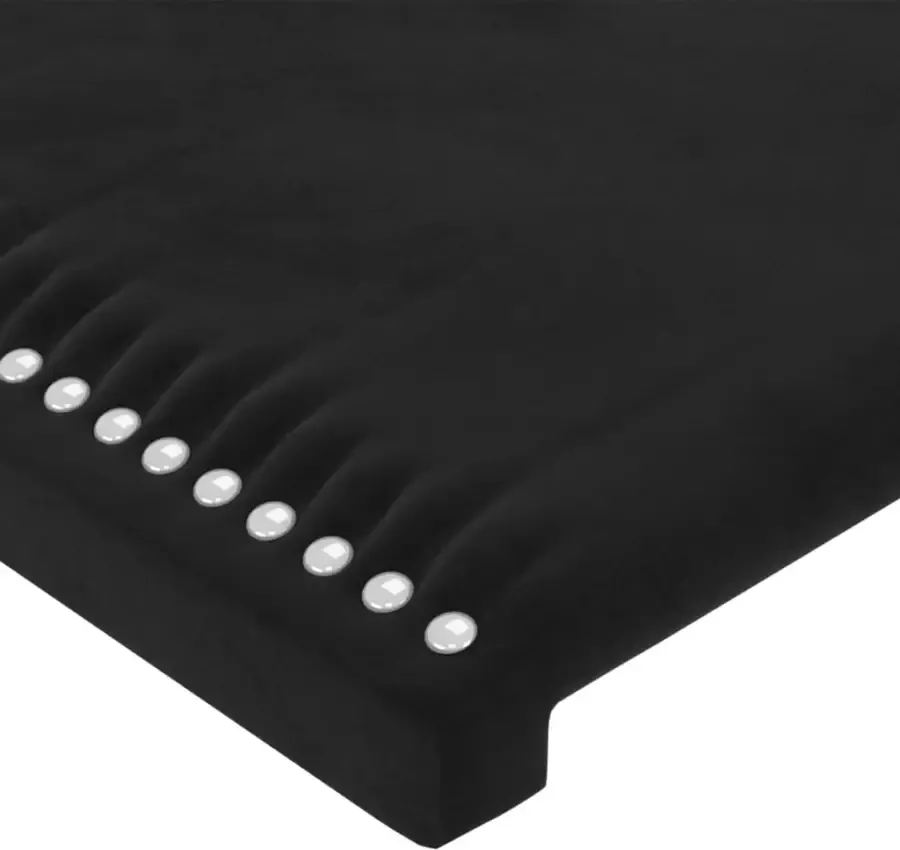 VIDAXL Hoofdborden 2 st 72x5x78 88 cm fluweel zwart - Foto 4