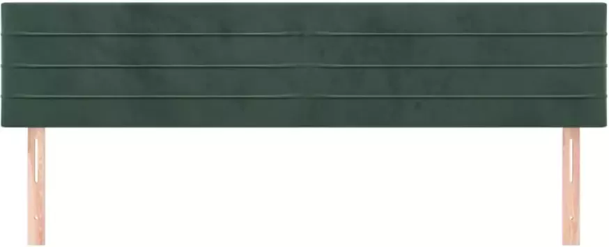 VidaXL Hoofdborden 2 st 80x5x78 88 cm fluweel donkergroen - Foto 7