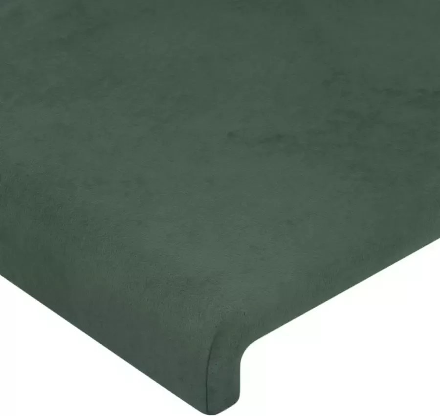 VIDAXL Hoofdborden 2 st 80x5x78 88 cm fluweel donkergroen - Foto 6