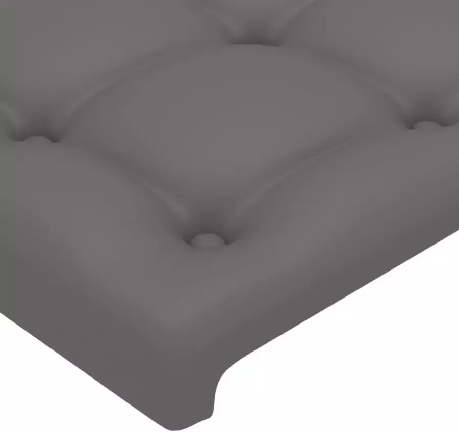 VidaXL Hoofdborden 2 st 80x5x78 88 cm kunstleer grijs