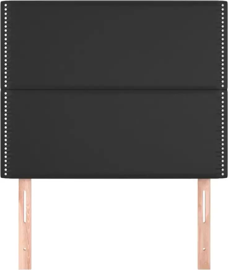 VidaXL Hoofdborden 2 st 80x5x78 88 cm kunstleer zwart - Foto 3