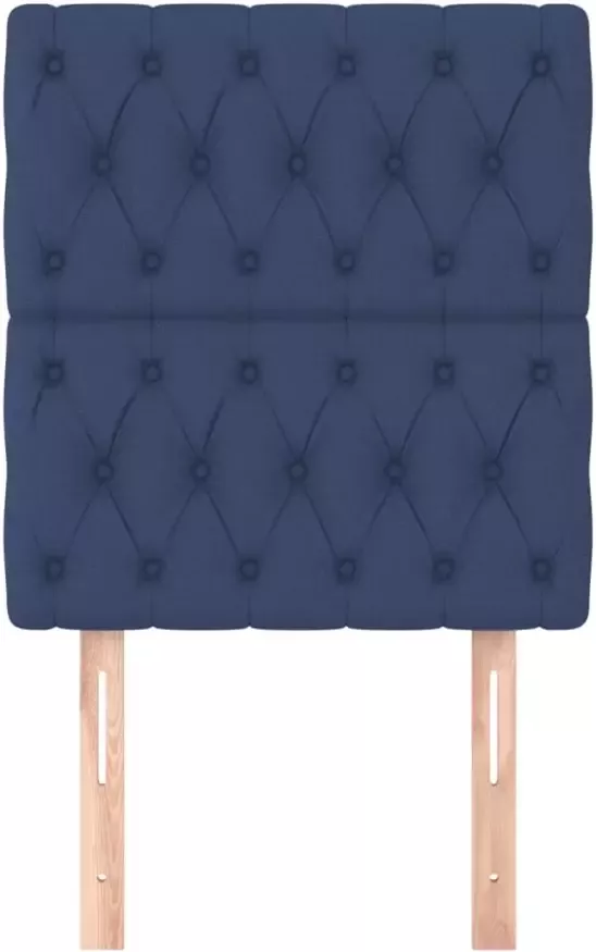 VidaXL Hoofdborden 2 st 80x7x78 88 cm stof blauw - Foto 6