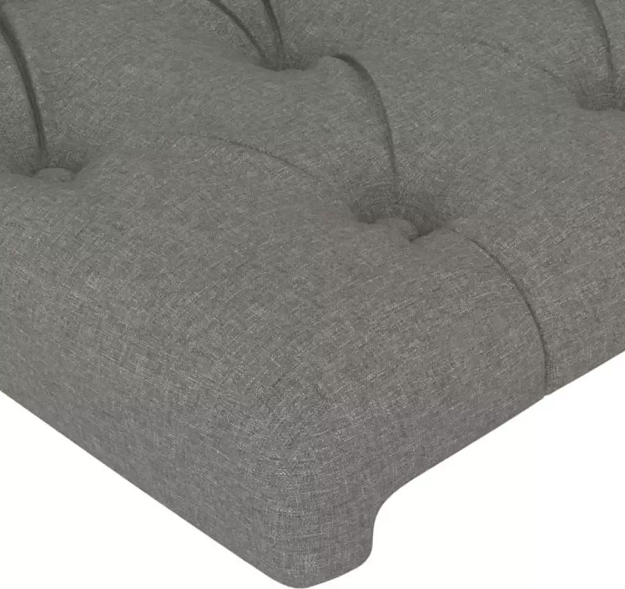 VidaXL Hoofdborden 2 st 80x7x78 88 cm stof donkergrijs