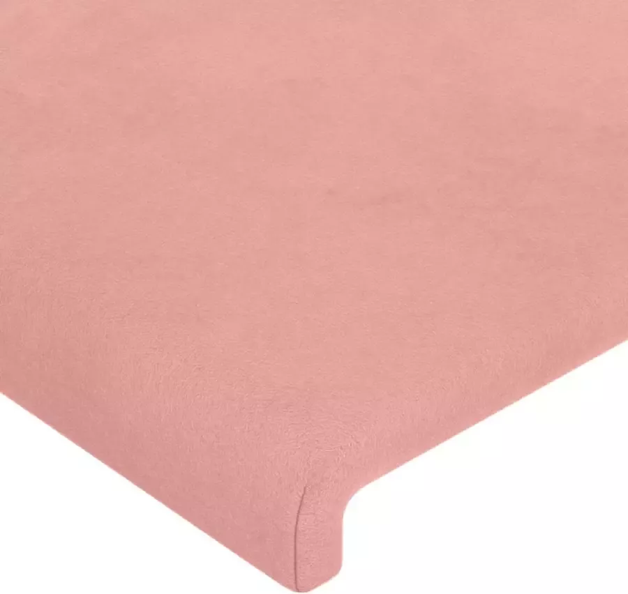 VIDAXL Hoofdborden 2 st 90x5x78 88 cm fluweel roze - Foto 4