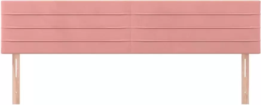 VIDAXL Hoofdborden 2 st 90x5x78 88 cm fluweel roze - Foto 5