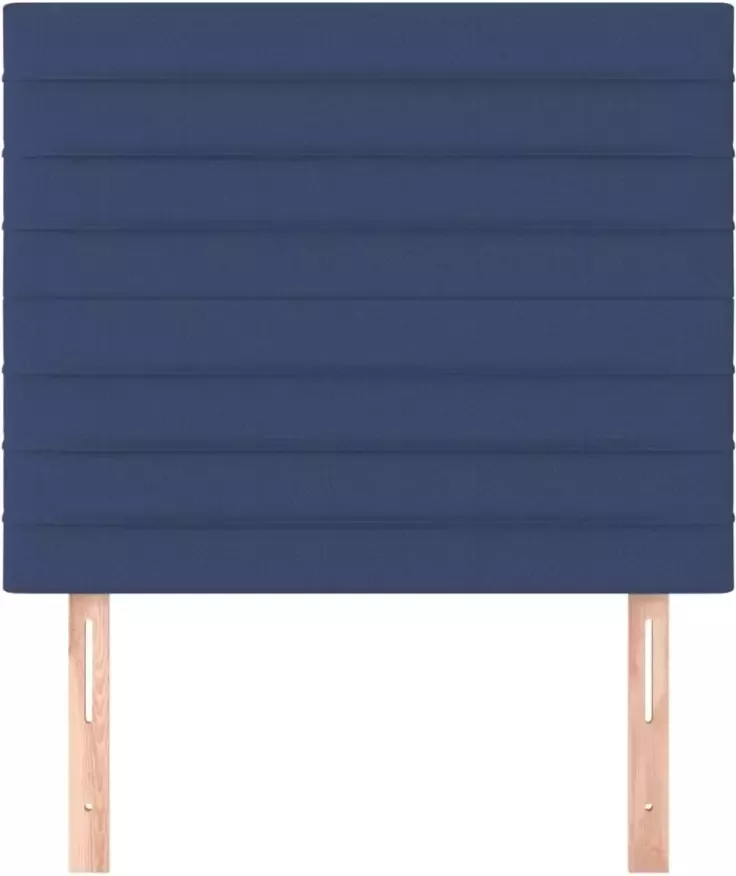 VIDAXL Hoofdborden 2 st 90x5x78 88 cm stof blauw - Foto 6