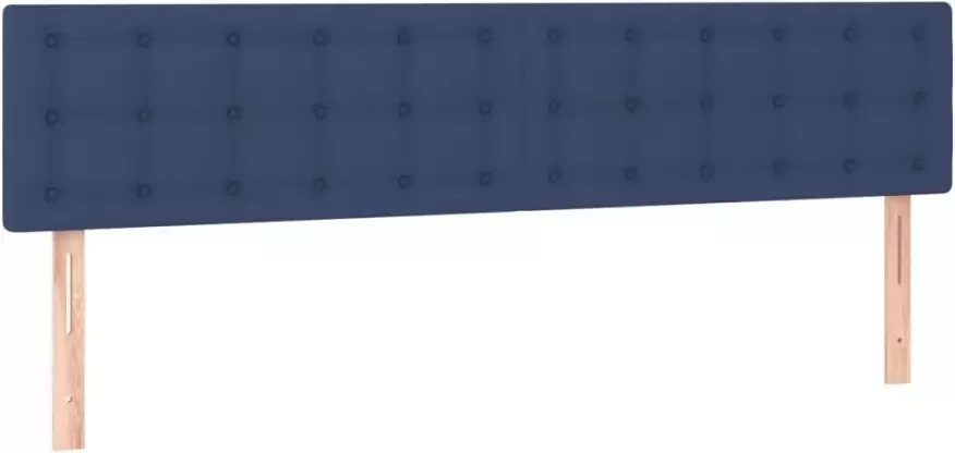VIDAXL Hoofdborden 2 st 90x5x78 88 cm stof blauw - Foto 7
