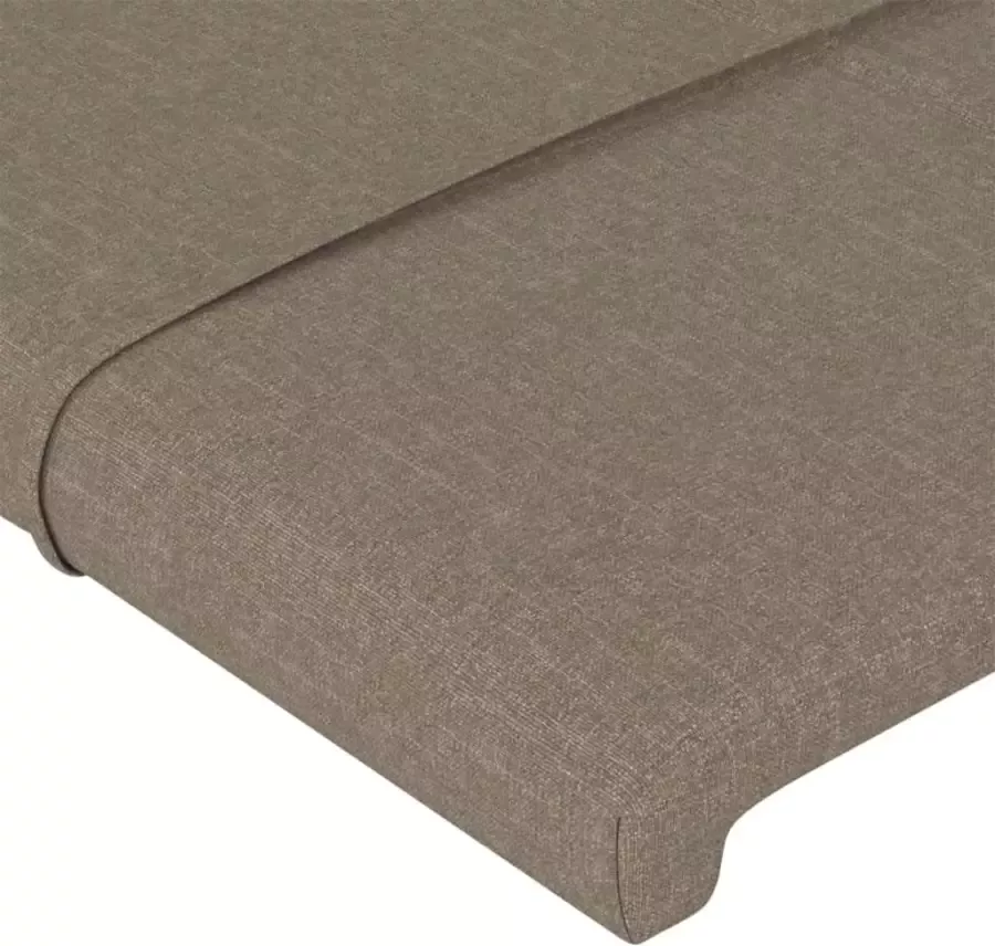 VidaXL Hoofdborden 4 st 72x5x78 88 cm stof taupe - Foto 2