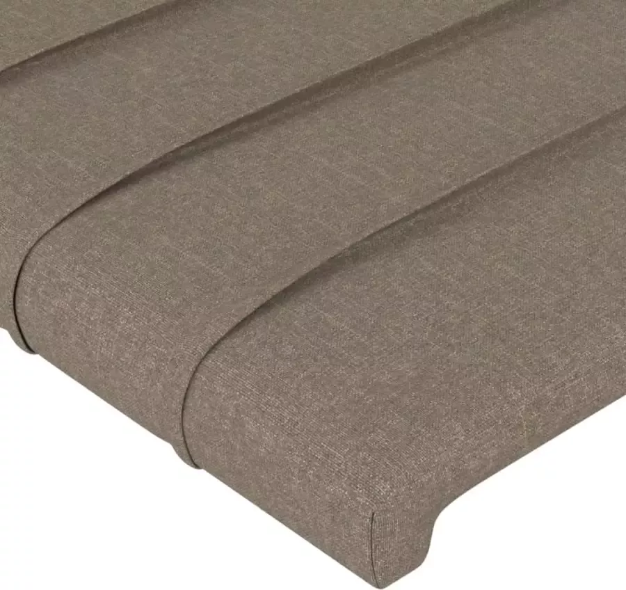 VidaXL Hoofdborden 4 st 72x5x78 88 cm stof taupe - Foto 4