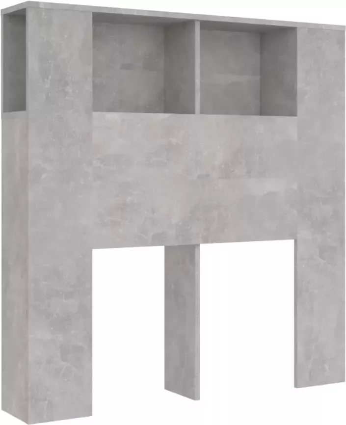 VIDAXL Hoofdbordkast 100x18 5x104 5 cm betongrijs - Foto 3