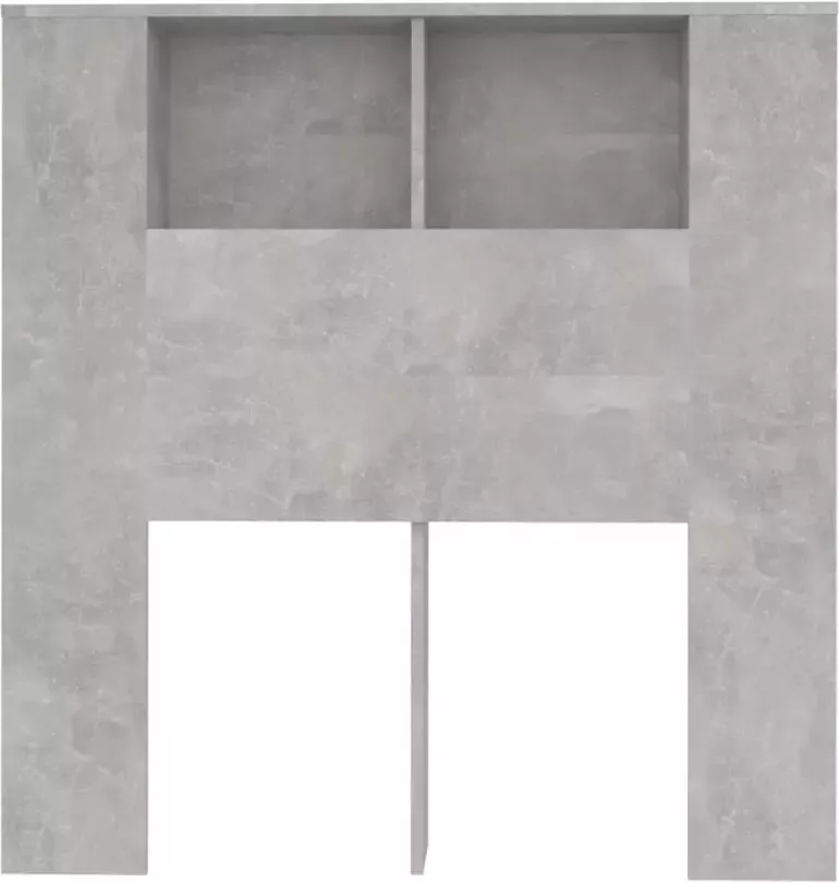 VIDAXL Hoofdbordkast 100x18 5x104 5 cm betongrijs - Foto 2