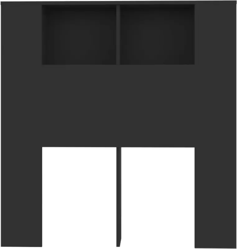 VIDAXL Hoofdbordkast 100x18 5x104 5 cm zwart - Foto 2