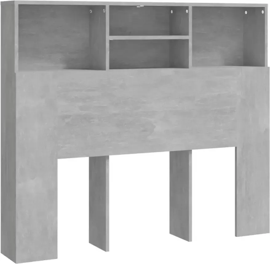 VIDAXL Hoofdbordkast 120x19x103 5 cm betongrijs - Foto 2