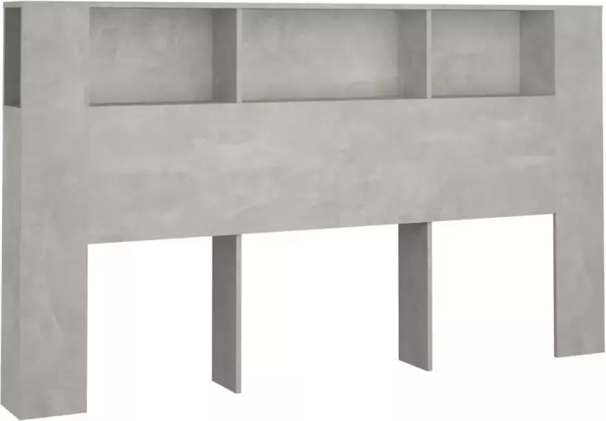 VidaXL Hoofdbordkast 180x18 5x104 5 cm betongrijs - Foto 2