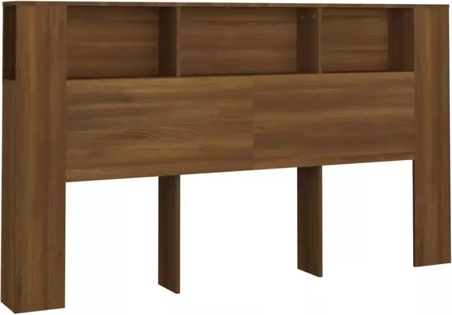 VidaXL Hoofdbordkast 180x18 5x104 5 cm bruineikenkleurig - Foto 2