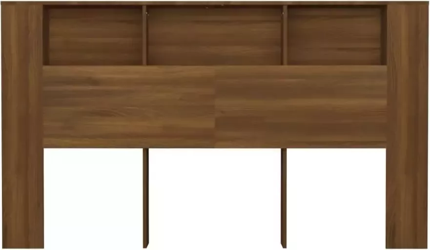 VidaXL Hoofdbordkast 180x18 5x104 5 cm bruineikenkleurig - Foto 3
