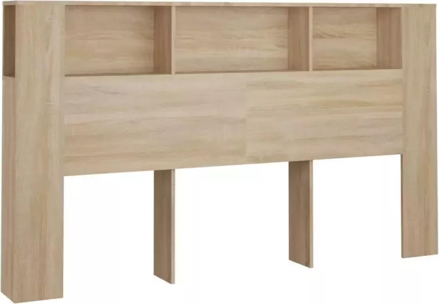 VIDAXL Hoofdbordkast 180x18 5x104 5 cm sonoma eikenkleurig - Foto 2