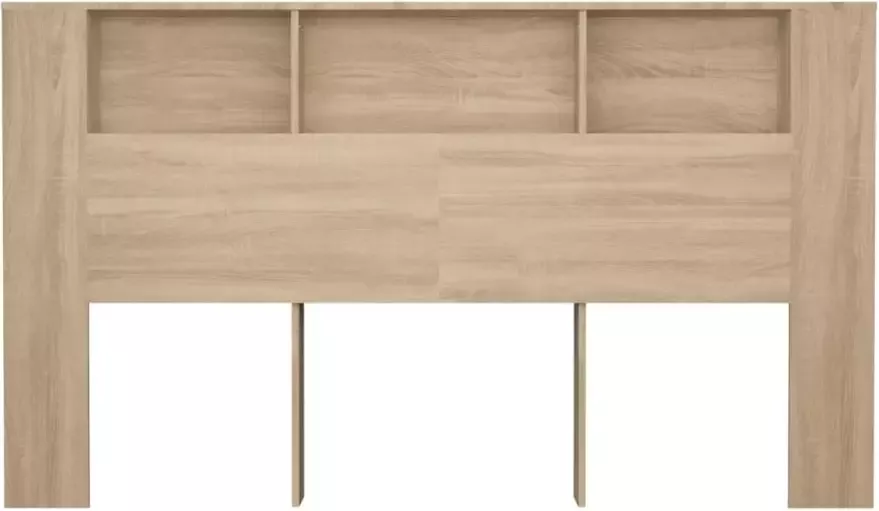 VIDAXL Hoofdbordkast 180x18 5x104 5 cm sonoma eikenkleurig - Foto 3