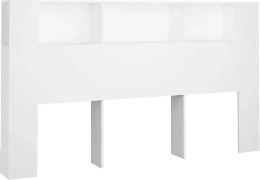 VidaXL Hoofdbordkast 180x18 5x104 5 cm wit - Foto 2