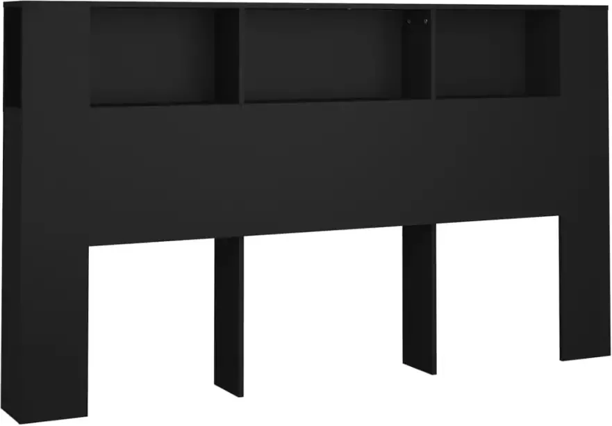 VIDAXL Hoofdbordkast 180x18 5x104 5 cm zwart - Foto 2
