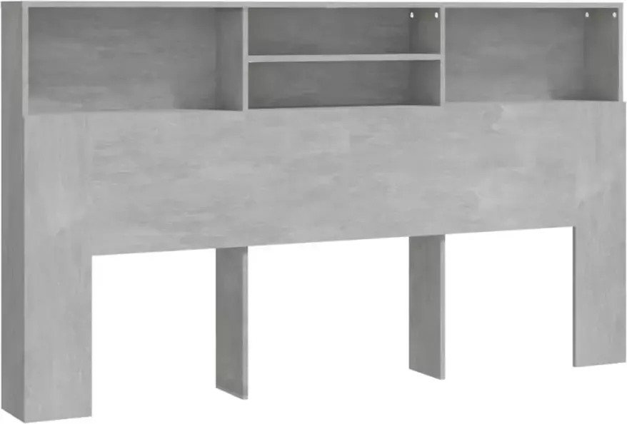 VIDAXL Hoofdbordkast 180x19x103 5 cm betongrijs