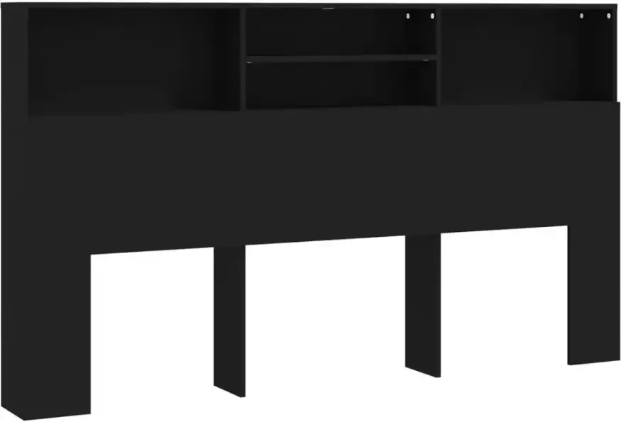 VIDAXL Hoofdbordkast 180x19x103 5 cm zwart