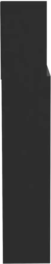 VidaXL Prolenta Premium Hoofdbordkast 200x19x103 5 cm zwart - Foto 3