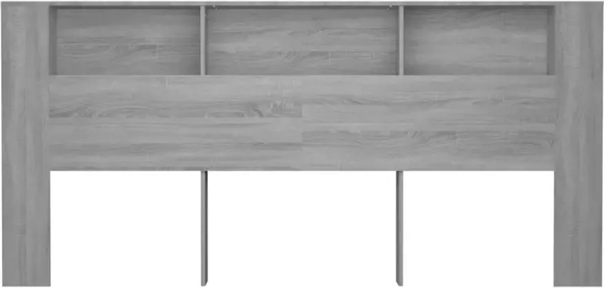 VIDAXL Hoofdbordkast 220x18 5x104 5 cm grijs sonoma eikenkleurig - Foto 3