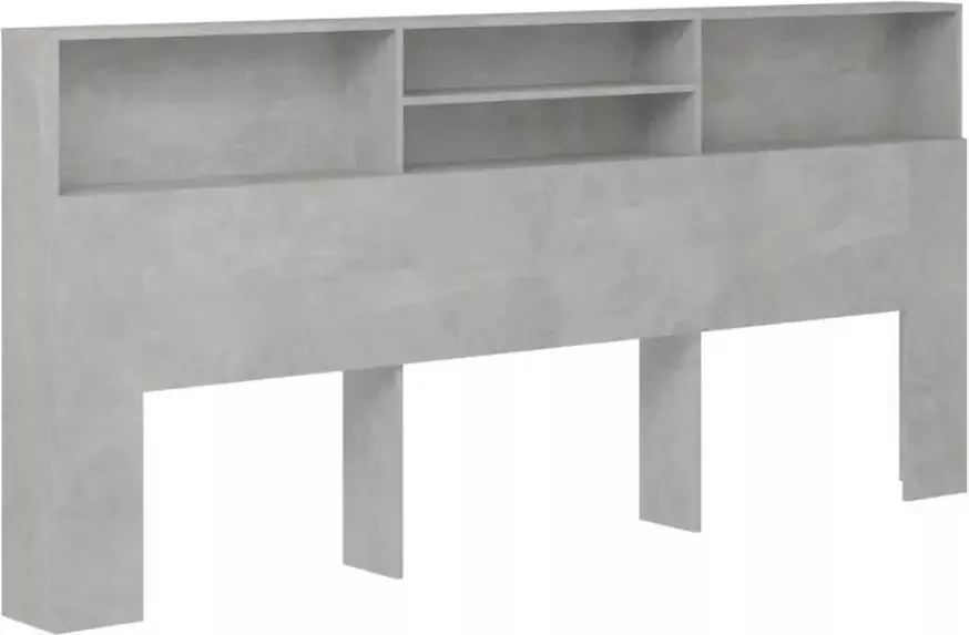 VIDAXL Hoofdbordkast 220x19x103 5 cm betongrijs - Foto 1
