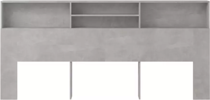 VIDAXL Hoofdbordkast 220x19x103 5 cm betongrijs - Foto 2