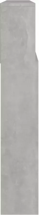 VIDAXL Hoofdbordkast 220x19x103 5 cm betongrijs - Foto 3