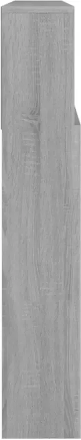 VIDAXL Hoofdbordkast 220x19x103 5 cm grijs sonoma eikenkleurig