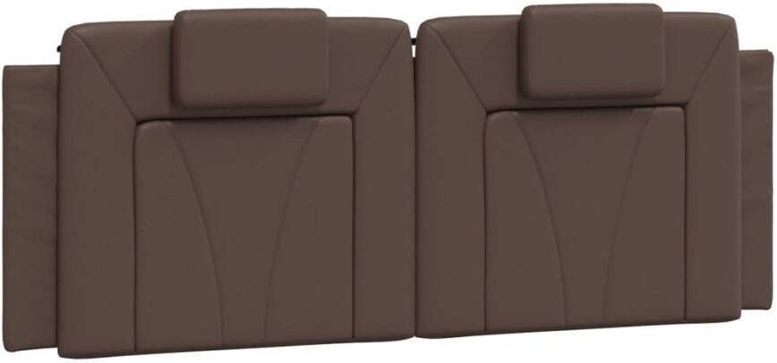 VIDAXL Hoofdbordkussen 120 cm kunstleer bruin - Foto 3